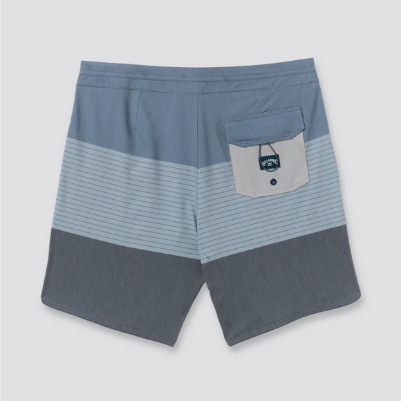 Billabong Steel Blue 73 Lo Tide 18" Boardshorts.  Sz 33 - Picture 5 of 12